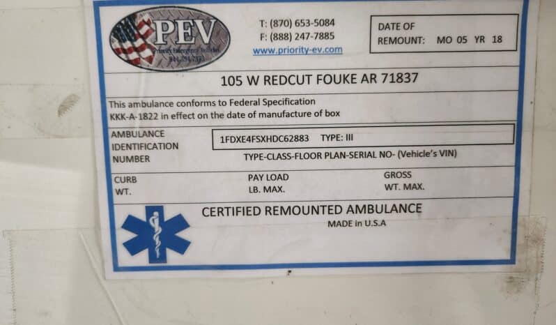 
								2018 E450 V10 Gas Wheeled Coach Ambulance full									
